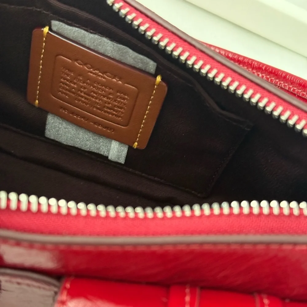 Coach Ashton Bag Crossbody In Leather/Silver/Dark Cardinal Red CBJ01